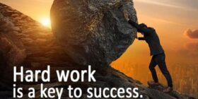 Hard work is the key to success - 1
